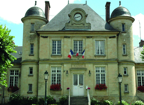 façade de la mairie de Nesles-la-vallee